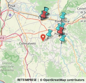 Mappa 56040 Crespina Lorenzana PI, Italia (7.41231)