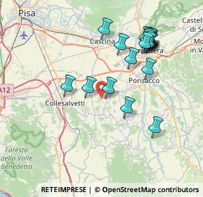 Mappa 56040 Crespina Lorenzana PI, Italia (8.22)