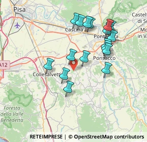 Mappa 56040 Crespina Lorenzana PI, Italia (7.32412)