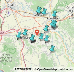 Mappa 56040 Crespina Lorenzana PI, Italia (6.3015)