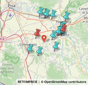 Mappa 56040 Crespina Lorenzana PI, Italia (6.82588)