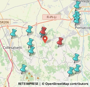 Mappa 56040 Crespina Lorenzana PI, Italia (5.10067)