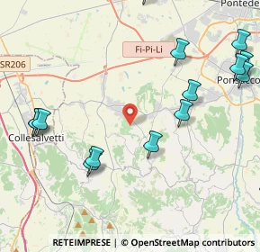 Mappa 56040 Crespina Lorenzana PI, Italia (6.5135)