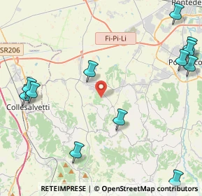 Mappa 56040 Crespina Lorenzana PI, Italia (7.2715)