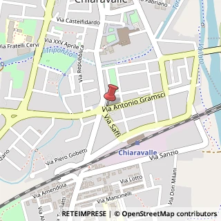 Mappa Via Antonio Gramsci, 9, 60033 Chiaravalle, Ancona (Marche)