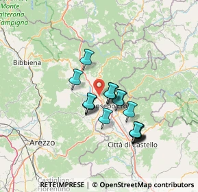Mappa Via Cignano, 52037 Sansepolcro AR, Italia (11.35056)