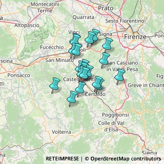 Mappa Via Machiavelli, 50051 Castelfiorentino FI, Italia (9.041)