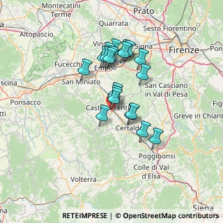 Mappa Via Machiavelli, 50051 Castelfiorentino FI, Italia (11.551)
