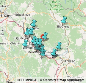 Mappa Piazza Giuseppe Garibaldi, 52024 Loro Ciuffenna AR, Italia (10.609)