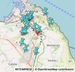 Mappa Via San Giacomo della Marca, 60128 Ancona AN, Italia (1.7375)