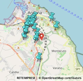 Mappa Via San Giacomo della Marca, 60128 Ancona AN, Italia (1.643)