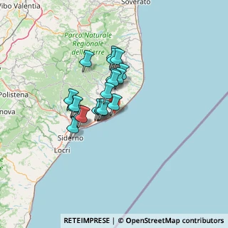 Mappa Castelvetere, 89040 Caulonia RC, Italia (10.6225)