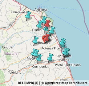 Mappa 62019 Recanati MC, Italia (11.26526)