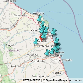 Mappa 62019 Recanati MC, Italia (10.035)