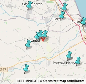 Mappa Via Sant'Agostino, 62019 Recanati MC, Italia (5.496)