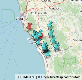 Mappa Via Aldo Moro, 56040 Castellina Marittima PI, Italia (9.071)