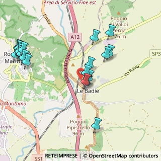 Mappa Via Aldo Moro, 56040 Castellina Marittima PI, Italia (1.239)