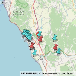 Mappa Via Aldo Moro, 56040 Castellina Marittima PI, Italia (6.42941)