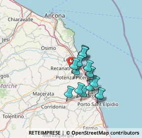 Mappa Contrada Chiarino, 62018 Recanati MC, Italia (10.23125)
