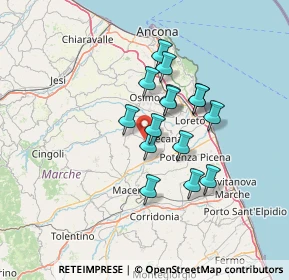 Mappa SP 82, 62019 Recanati MC, Italia (10.636)
