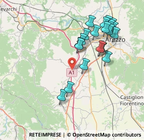 Mappa 52041 Civitella in Val di Chiana AR, Italia (8.0365)