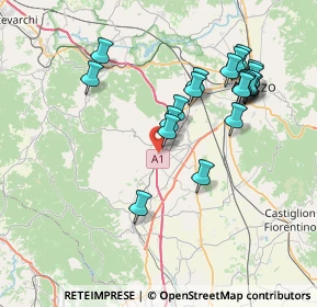 Mappa 52041 Civitella in Val di Chiana AR, Italia (7.8345)