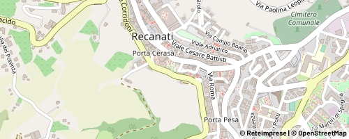 Mappa Recanati