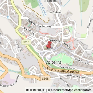Mappa Via Giusto Turazza, 19, 56048 Volterra, Pisa (Toscana)