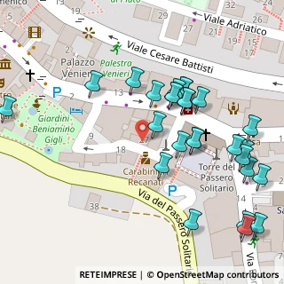 Mappa Via Antonio Calcagni, 62019 Recanati MC, Italia (0.05556)