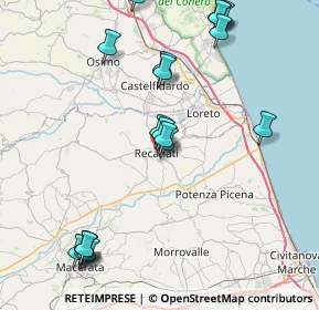 Mappa Via XX Settembre, 62019 Recanati MC, Italia (9.941)