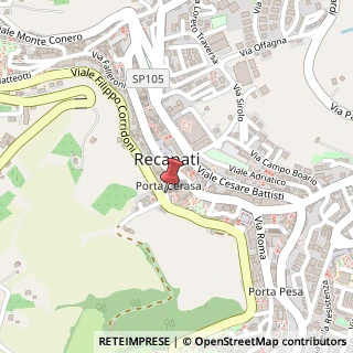 Mappa Via Porta Cerasa, 7, 62019 Recanati, Macerata (Marche)