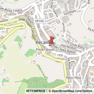 Mappa Vicolo alemanni 1, 62019 Recanati, Macerata (Marche)