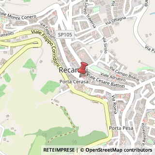 Mappa Via Cavour, 17, 62019 Recanati, Macerata (Marche)
