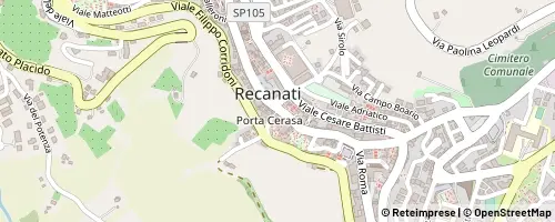 Mappa Recanati