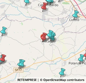 Mappa Via Monte Catria, 62019 Recanati MC, Italia (6.10789)