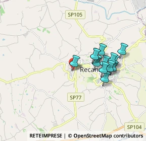 Mappa Via Monte Catria, 62019 Recanati MC, Italia (1.60615)