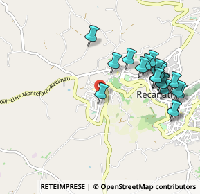 Mappa Via Monte Catria, 62019 Recanati MC, Italia (1.096)