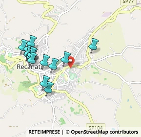 Mappa Via Romeo Vuoli, 62019 Recanati MC, Italia (1.05563)