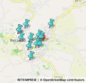 Mappa Via Romeo Vuoli, 62019 Recanati MC, Italia (0.7575)