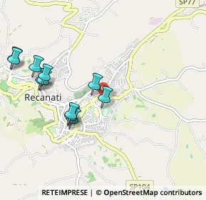 Mappa Via Romeo Vuoli, 62019 Recanati MC, Italia (1.08)