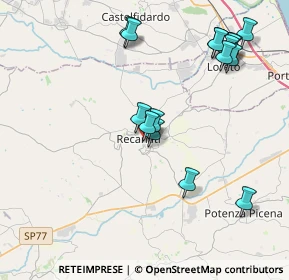 Mappa Via Campo Boario, 62019 Recanati MC, Italia (4.46)