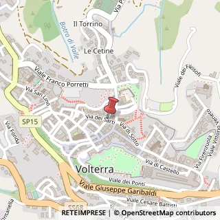 Mappa Via dei Sarti, 43, 56048 Volterra, Pisa (Toscana)
