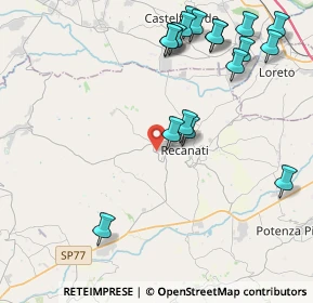 Mappa Via Mascambruni, 62019 Recanati MC, Italia (5.10722)