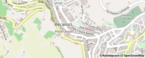 Mappa Recanati