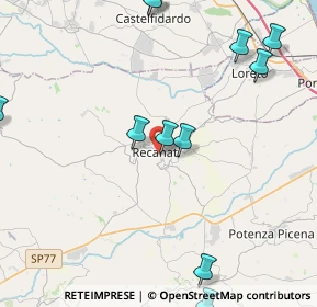 Mappa P.le B. Gigli, 62019 Recanati MC, Italia (5.48)