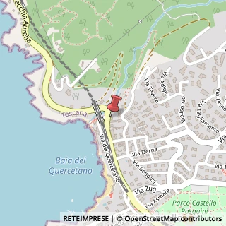 Mappa Via Aurelia, 746, 57016 Rosignano Marittimo, Livorno (Toscana)
