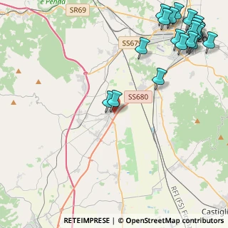 Mappa Via dell'Industria, 52041 Civitella in Val di Chiana AR, Italia (6.7685)