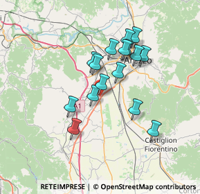 Mappa Via dell'Industria, 52041 Civitella in Val di Chiana AR, Italia (6.07438)