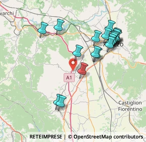 Mappa Via del Sembolino, 52041 Civitella in Val di Chiana AR, Italia (8.385)