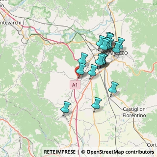 Mappa Via del Sembolino, 52041 Civitella in Val di Chiana AR, Italia (6.9775)